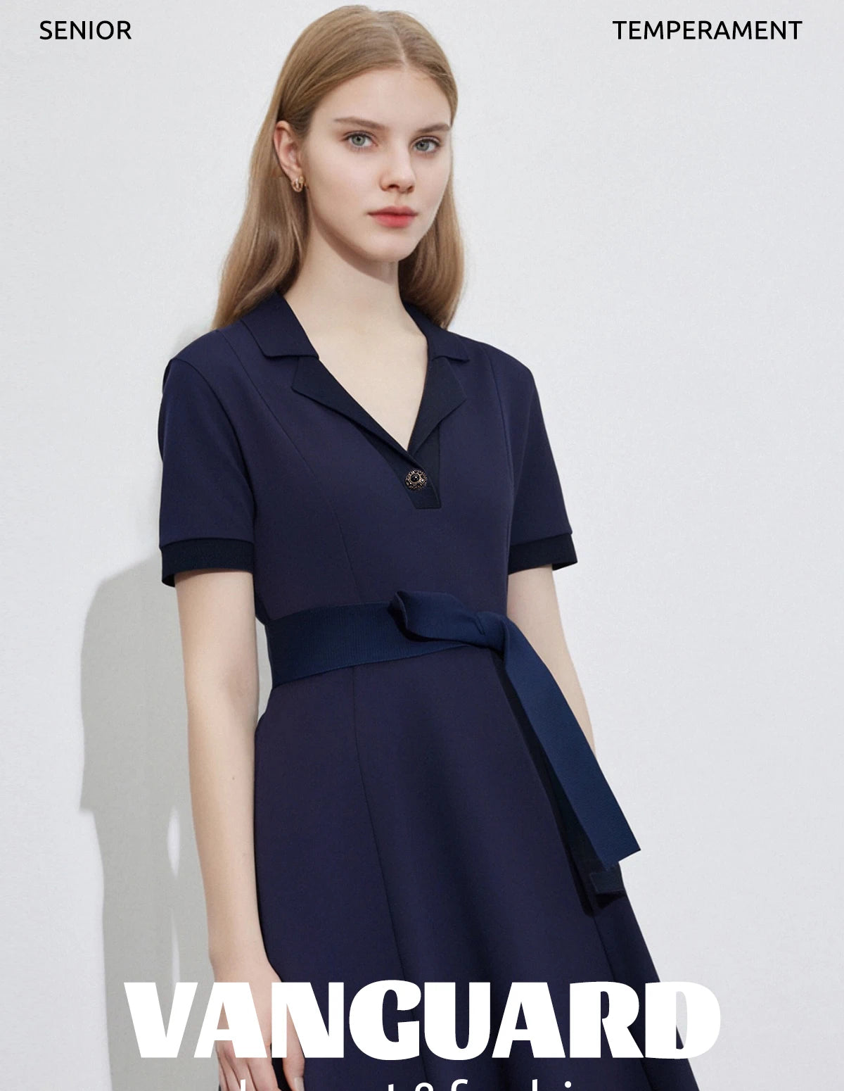 2025 Short-Sleeved Casual Midi Dress Summer Clothes Fashion Casual Office Lady Dresses for Women Vestidos