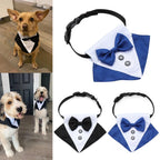 For Large and Medium Dogs Tuxedo Dog Suit and Bandana Set Dogs Tuxedo Suit Dog Prince Bow Tie Shirt Formal Dog Weeding Attire
