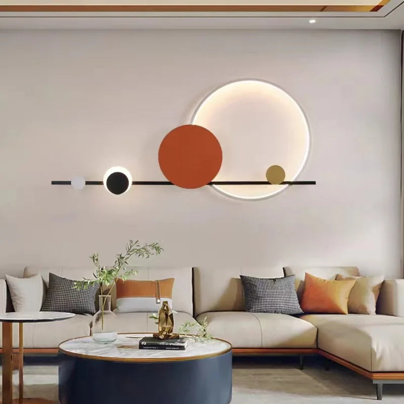 Creative LED Wall Lights Hotel Lobby Living Room Bedroom Wall Lamps Modern Simple Stairs Aisles  Home Indoor Lighting Decor Lamp
