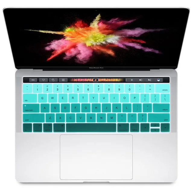 US Version English Language Silicone Keyboard Cover Skin For MacBook Pro 13 15 Retina TouchBar A1989 A1990 A2159 A1706 A1707