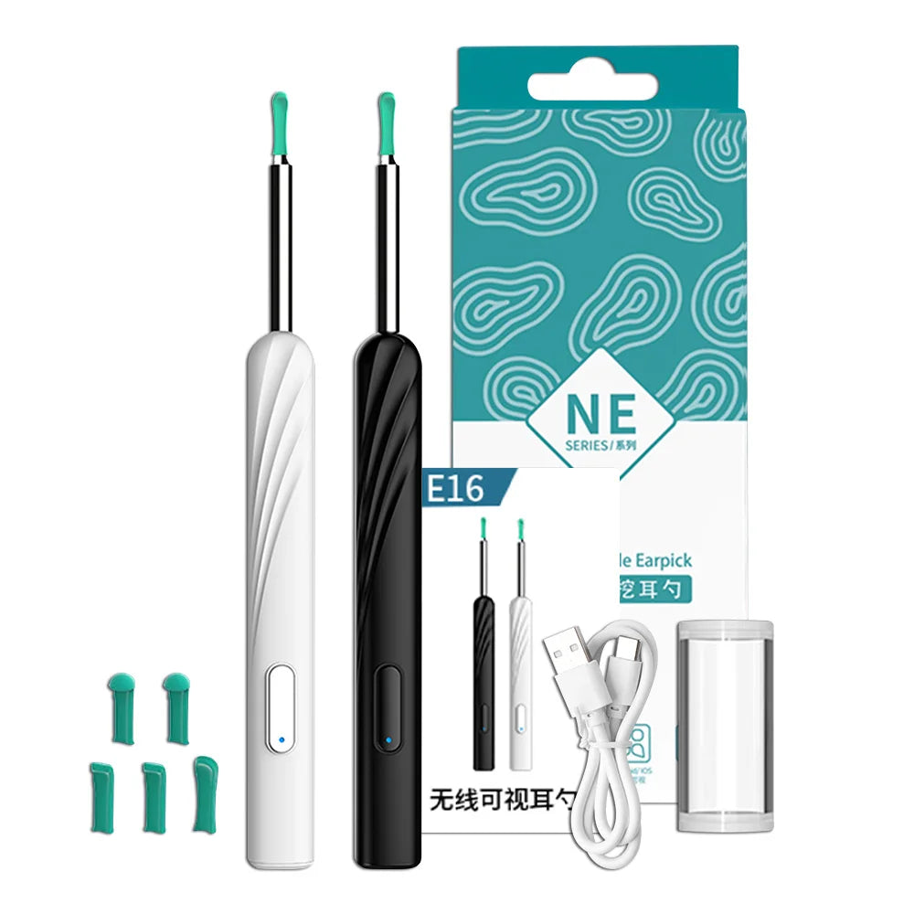 Wireless Visual Ear Pick Camera Ear Wax Removal Tool Picker Ear Cleaner Wax Removal  Earwax Cleaning Endoscope Kit Spoon Earpick