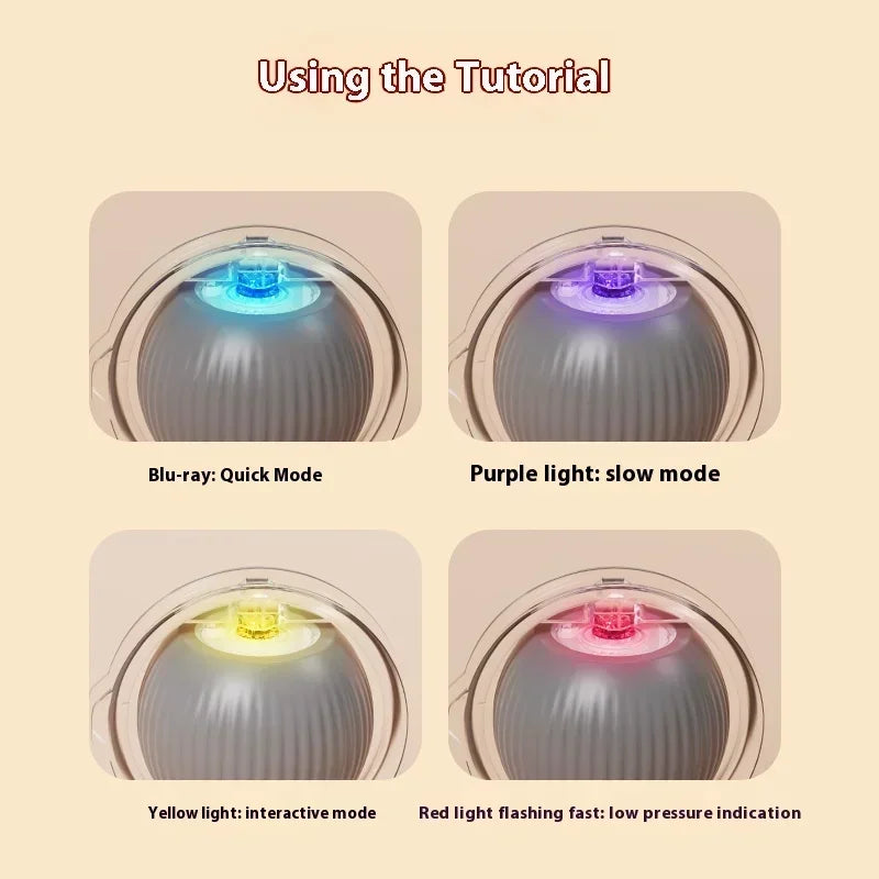 Interactive Cat Toy Ball Rolling Balls Pet Kitten Cats Teaser Automatic Electric Smart Game Plush Toys Play Stimulator Training