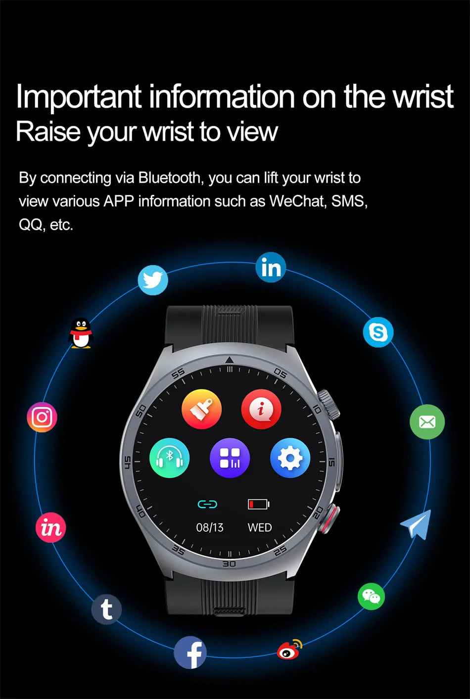 Sapphire Glass AMOLED Blood Pressure Smart Watches ECG Blood Oxygen Blood Pressure Air Pump Sport Health Tracking Smartwatch NFC