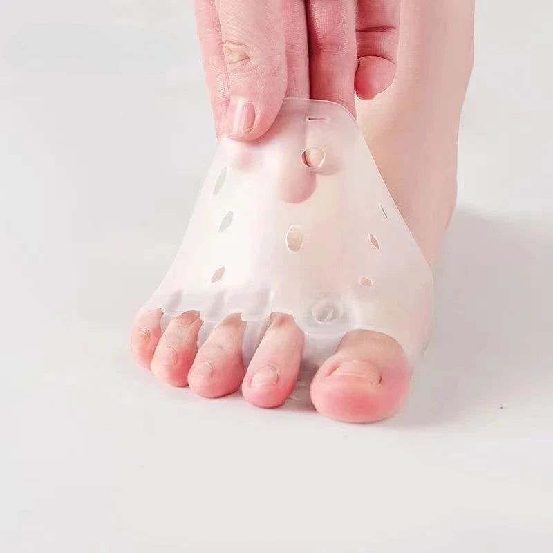2 Comfortable Silicone Front Foot Pads for Foot Health and Bunion Relief, Perfect for Night and Home Use