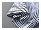 2025 Spring Summer New Casual Striped Cotton Short Sleeve Shirts for Men Clothing Soft Turn-down Collar Shirts DCC03