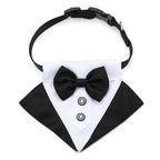 For Large and Medium Dogs Tuxedo Dog Suit and Bandana Set Dogs Tuxedo Suit Dog Prince Bow Tie Shirt Formal Dog Weeding Attire