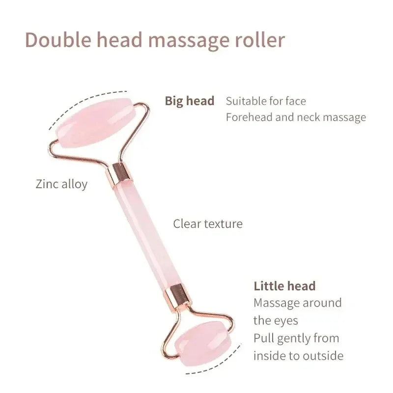 Face And Neck Massage Relax Roller Scraper Ladies Scratch Double End Massage Sticks Relax And Relax Non-ross Crystal Jade