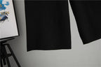 Korean Design Knitted 2 Piece Sets Women Knitwears Double Breasted Sweater Cardigan Tops Conjuntos High Waist Sweatpants Outfit