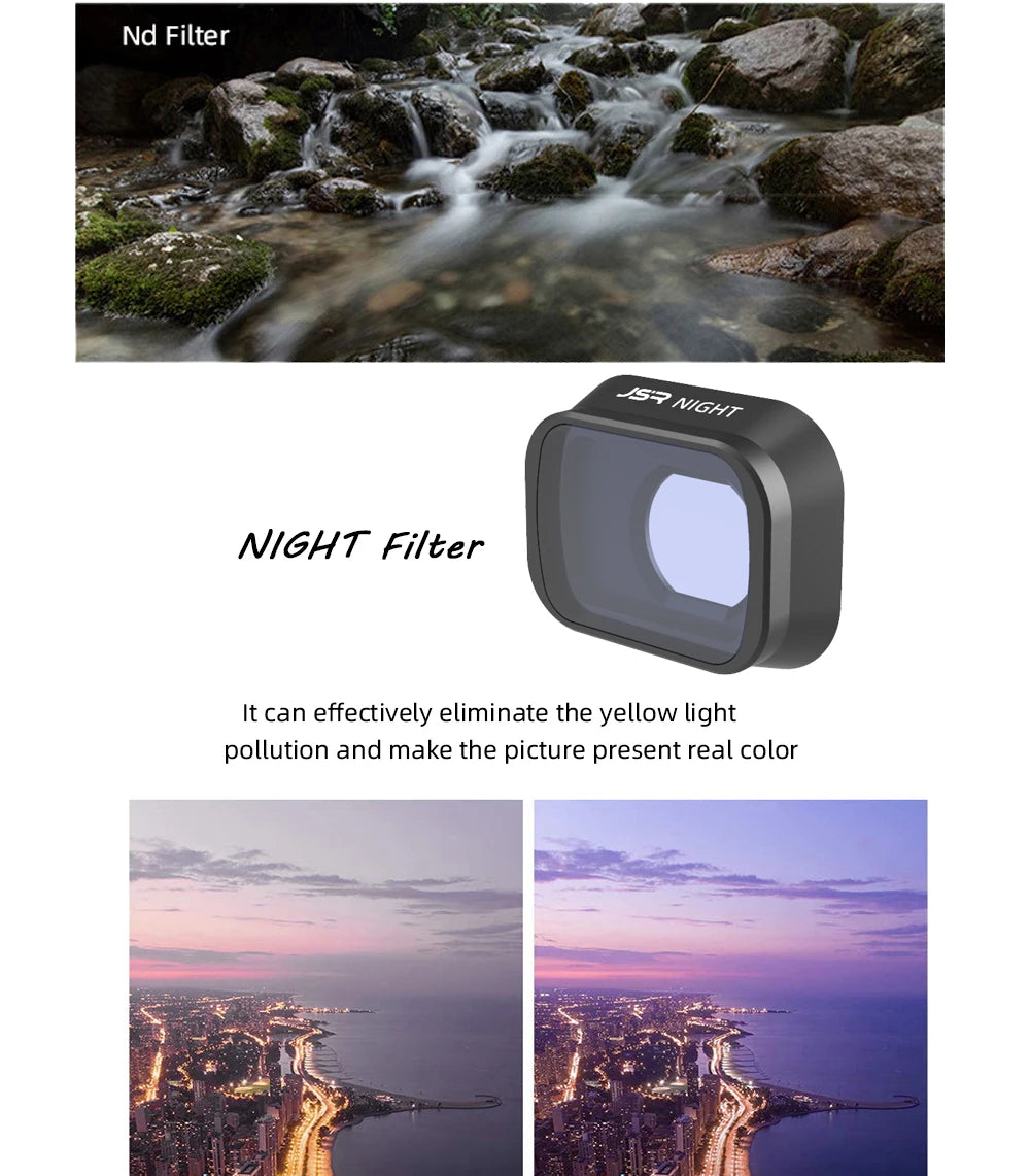 Filter for DJI Mini 3 Pro Lens Filters UV CPL ND Star Night NDPL Polarizer Camera Lenses for DJI Mini 3 Pro Drone Accessories