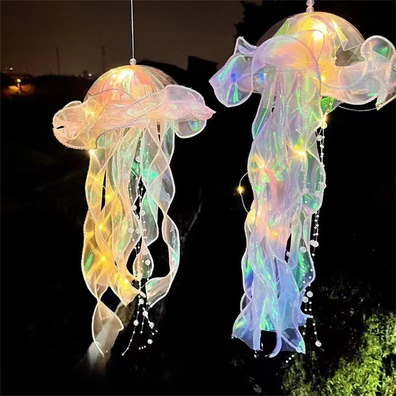 Jellyfish Pendant Lamp Portable Jellyfish Lamp Luminous Jellyfish Artificial Jellyfish Glowing Jellyfish Ornament Decoration