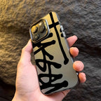 Creative and stylish phone case for iPhone 16 15 14 13 12 11 Pro/ Max/Plus shock-proof rear cover anti-fingerprint