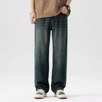 Spring Summer Thin Men's Loose Jeans Lyocell Draped Soft Fashion Loose Pants Streetswear Vintage Straight Y2K Denim Trousers