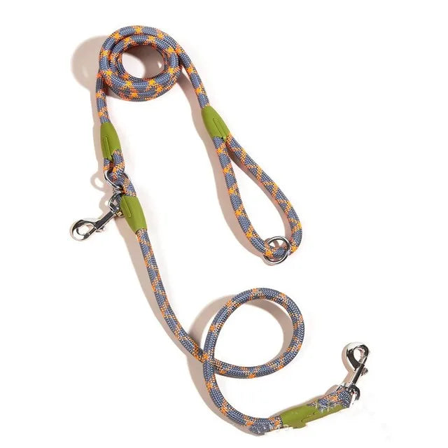 Reflective Nylon Leashes Pet Dogs Chain Traction Rope Leads for Running Free Hands Rope Chain for Small Large Dog