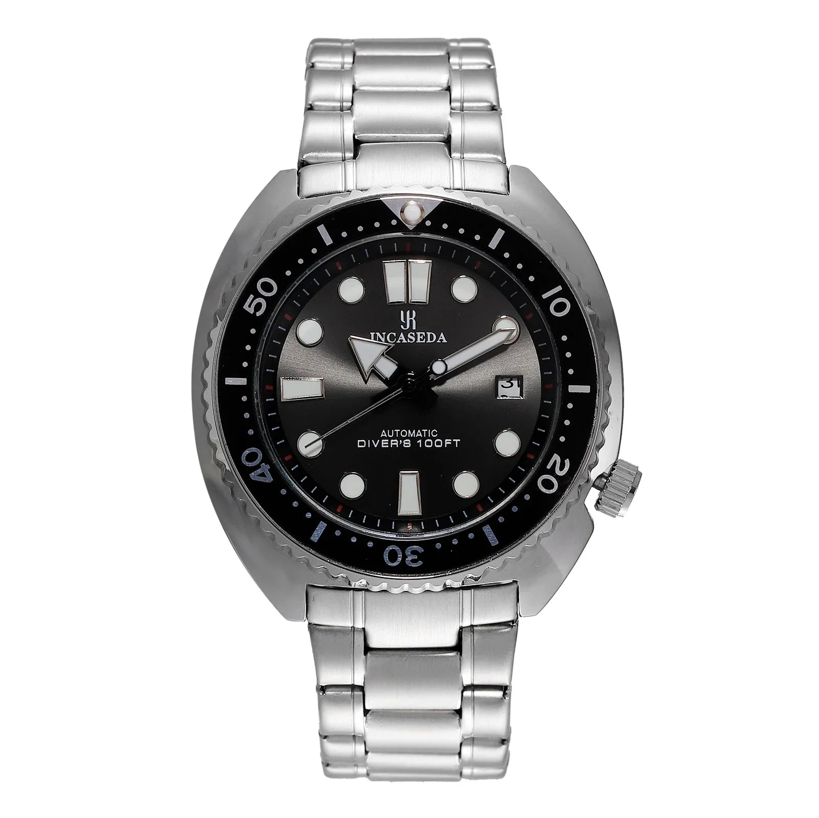 New INCASEDA top brand luxury fashion men's business watch super luminous men's automatic mechanical watch