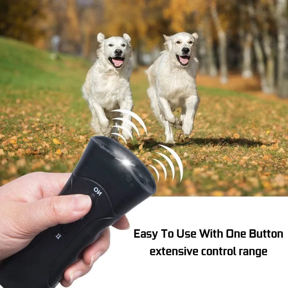 1pc Dog Repeller LED Ultrasonic From Dogs Anti Barking Device Laser Dog Repeller Training Device