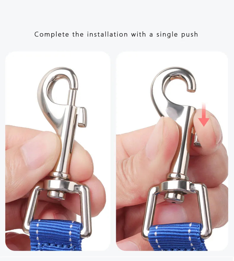 Double Dog Leash 360 Swivel No Tangle Walking Leash Shock Absorbing Bungee for Two Dogs Retractable Elastic Luminous Dog Leash
