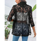 Women's Blazer Autumn 2024 New Lace Patch Single Breasted Flap Detail Y2k Coat Work Office Female Fashion Elegant Daily Jacket