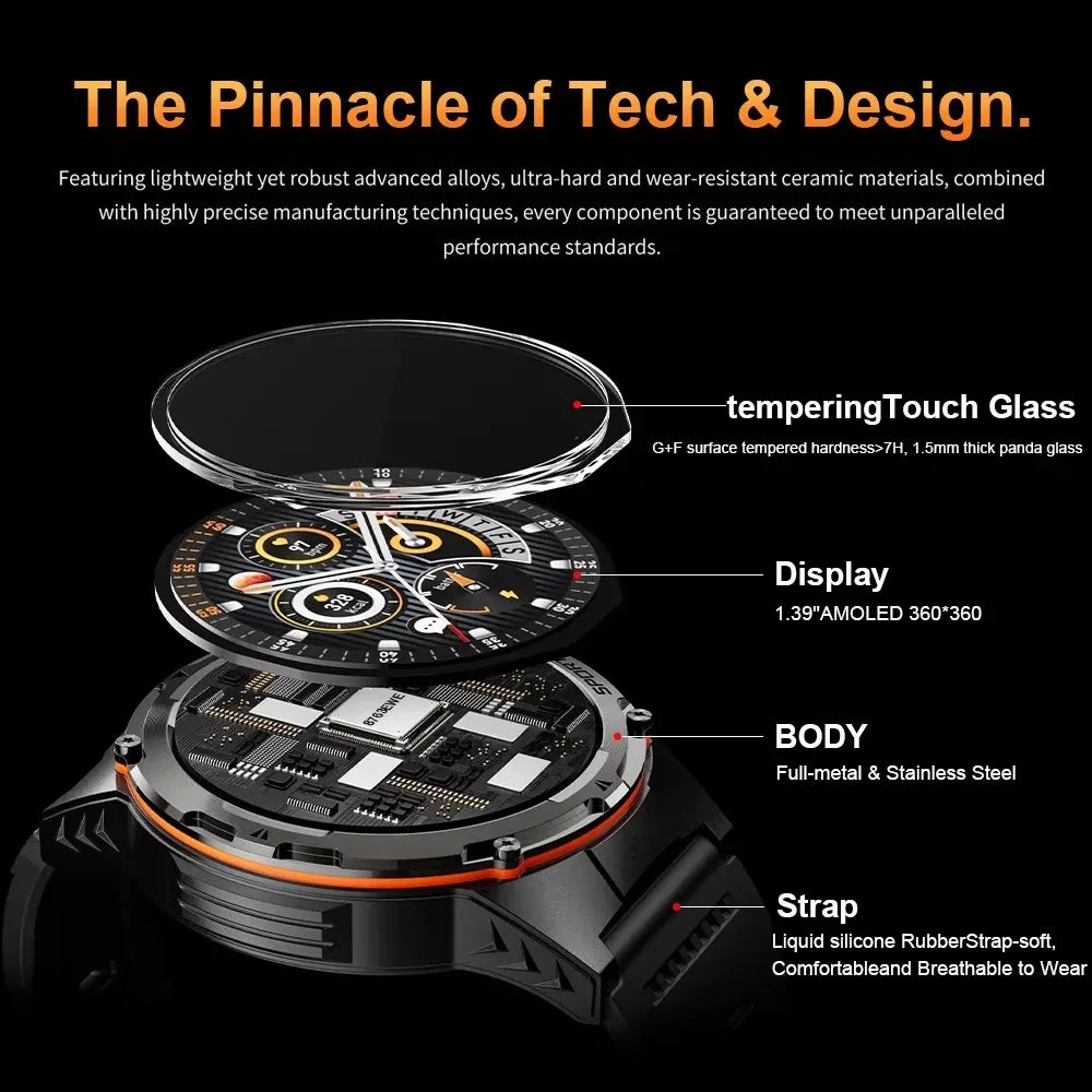 NEW For XIAOMI Outdoor Sports Smart Watch Men GPS Trackr Health Monitor BT Call NFC UV infrared Laser 5ATM Waterproof Smartwatch