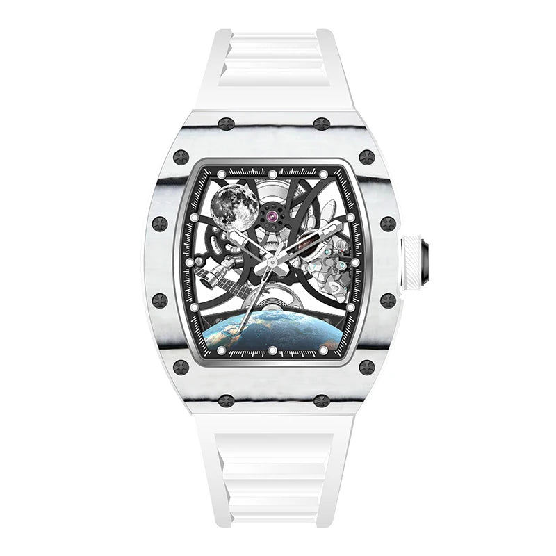 Luxury Automatic Watches Mens Mechanical Watch Bracelet Accessories  Waterproof Stainless Steel Clock Relogio