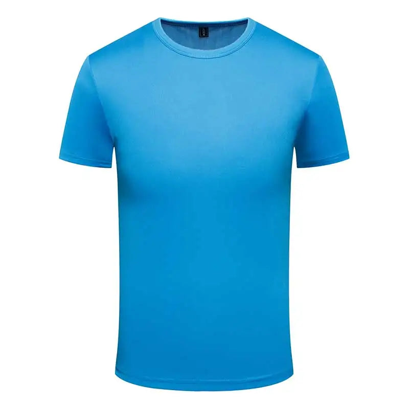 Multicolor Quick Dry T Shirt Summer Short Sleeve Fitness Shirt Running Football Jersey Training Workout Breathable Sportswear