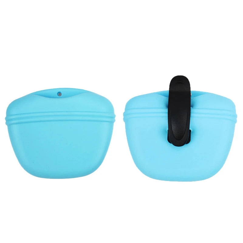 Portable Silicone Dog Treat Bag Outdoor Dog Treat Pouch for Training Feeding Bag Large Capacity Pet Trainer Waist Bag Dog Suppli