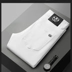WhiteJeans Men's High-End European Style Jeans Lightweight Luxury Trendy Long Pants Business Casual Pants For Spring 2024