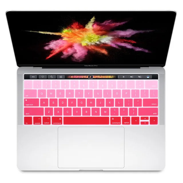 US Version English Language Silicone Keyboard Cover Skin For MacBook Pro 13 15 Retina TouchBar A1989 A1990 A2159 A1706 A1707