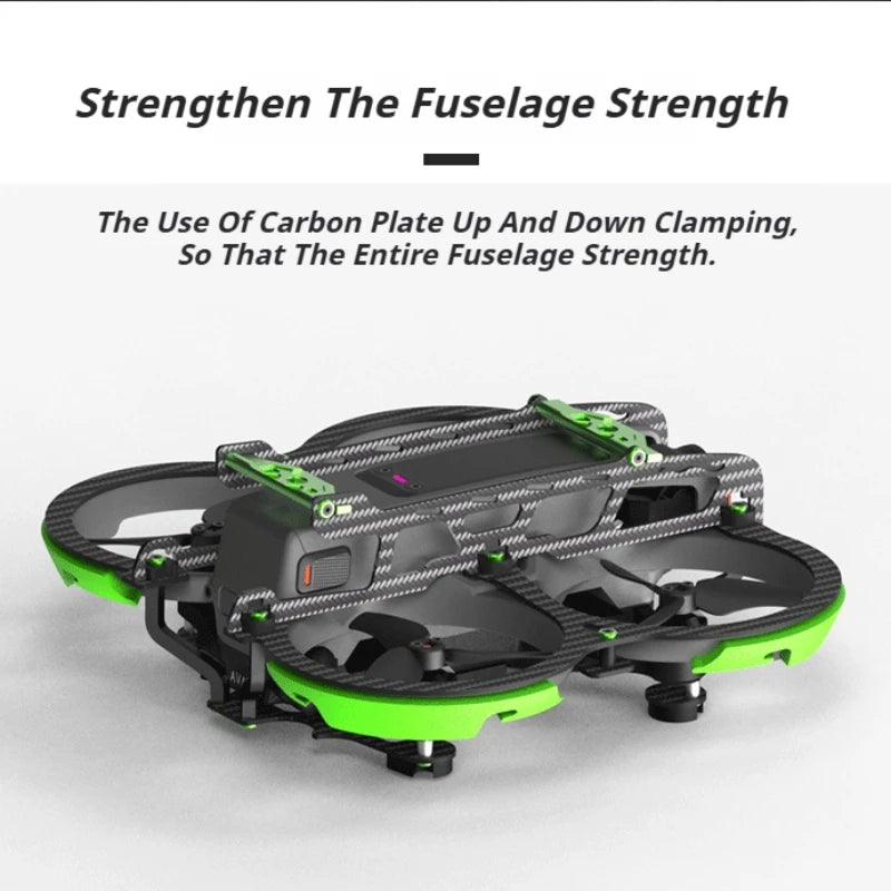 Real Carbon Fiber for Dji Avata 2 Full Protection Lightweight Anti-Fall Drone Guard Armor Protective Armor Kit Drone Accessories