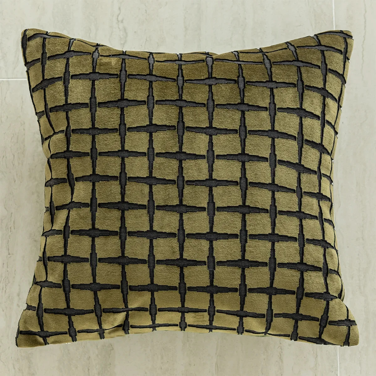 45X45CM Green Retro Throw Pillow Cover French Light Luxury Stamping Waist Cushion Cover Decor Home Decorative Pillowcase