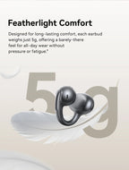 Baseus MC1 Pro Ear Clip Wireless Earphones Bluetooth 6.0 Hi-Res Ultra Open Earbuds earrings 4-Mic ENC Clip on ear buds Headphone
