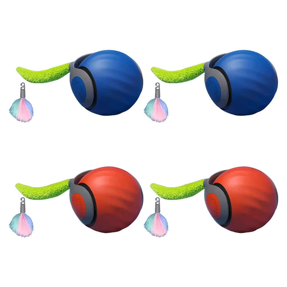 Speedy Tail 2.0 Cat Toys,2025 New Generation Smart Interactive Cat Toy Ball,Two Speed Adjustment, Automatic Moving Cat Toy Ball
