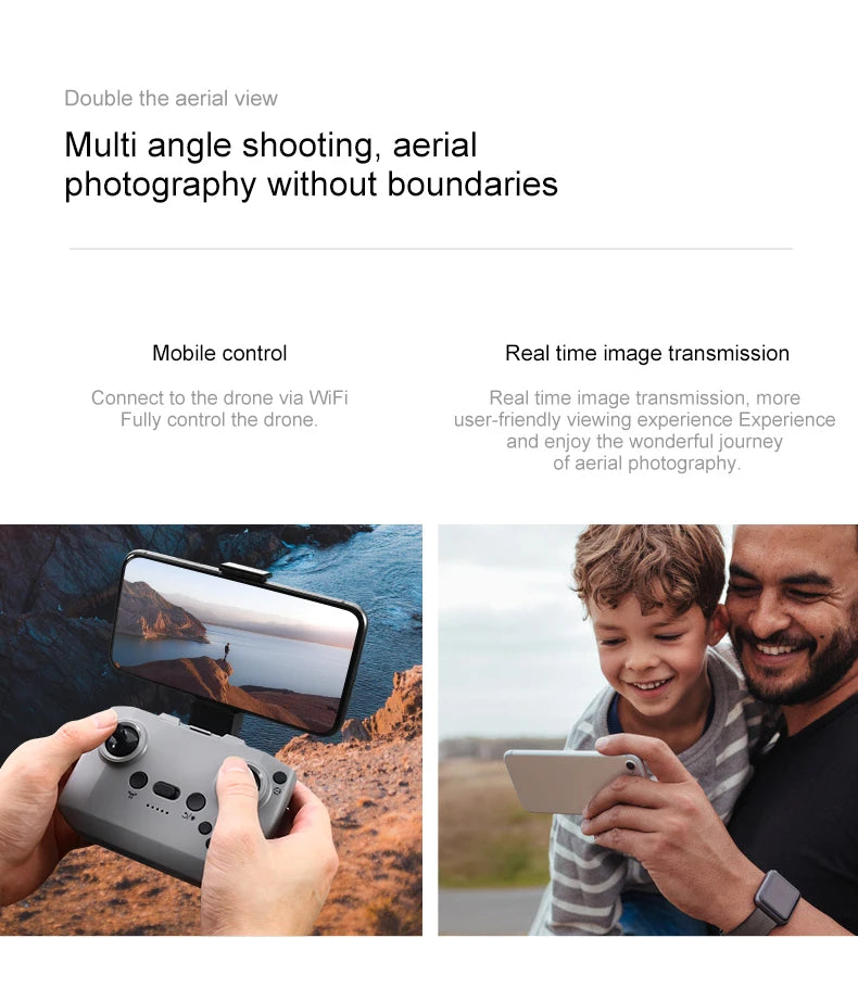 KBDFA D16 Mini Drone 8K Camera ESC Aerial Aircraft Air Pressure Fixed Height Pocket UFO Obstacle Remote Control Quadcopter
