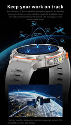 Men New Outdoors Sports Military GPS SmartWatch 10ATM Waterproof 730mAh High Battery Compass NFC HD Call For Huawei Xiaomi Watch