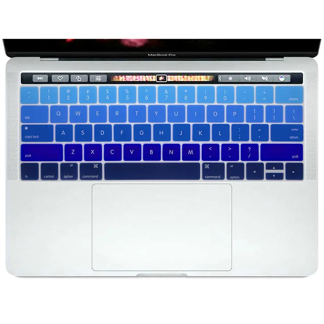 US Version English Language Silicone Keyboard Cover Skin For MacBook Pro 13 15 Retina TouchBar A1989 A1990 A2159 A1706 A1707