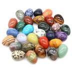 10pcs Natural Polished Stone Egg Crystal  Large Stone Polished Mineral Egg Palm Chakra Egg Creative Home Decoration Gifts