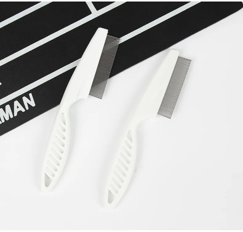 Stainless Steel Flea Comb Pro - Efficient Flea and Tick Remover, Gentle Pet Grooming Tool, Professional-Grade Comb for Dogs, Cat