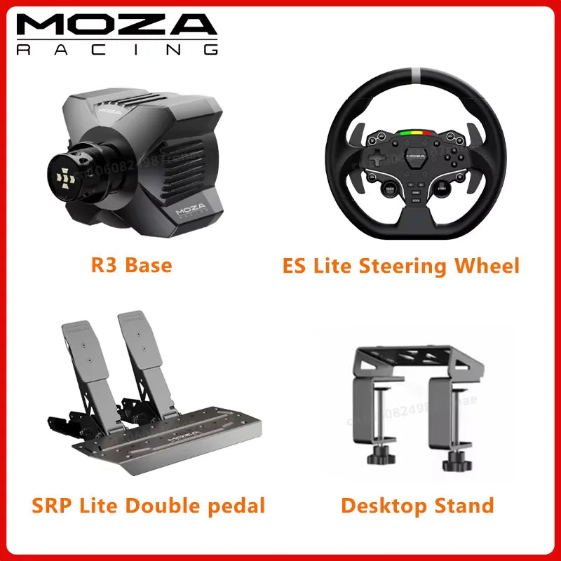 MOZA Racing for PC R3 3.9Nm Direct Drive Powerhouse with ES Lite steering Wheel ,pedals