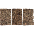 3 Pcs Reptile Bark Toy Animals Cork Tortoise Accessories Tree Terrarium Background Moss