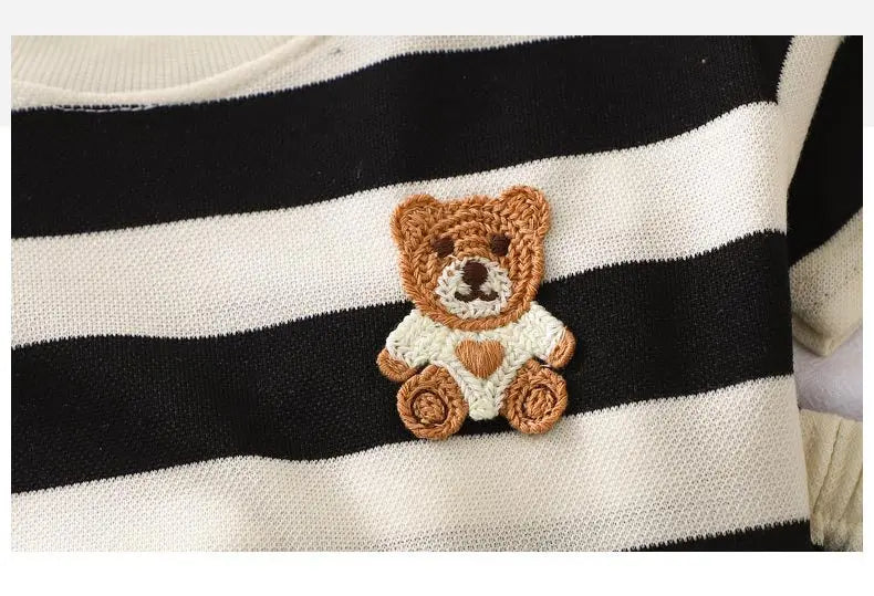 Kids Clothes Children's Short-sleeved Suit Striped Top+shorts 2-piece T-shirt Summer Baby Clothes Children Clothing Boys Girls