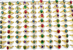 Wholesale 20pcs Evil Blue Eye  Metal Alloy Rings Jewelry