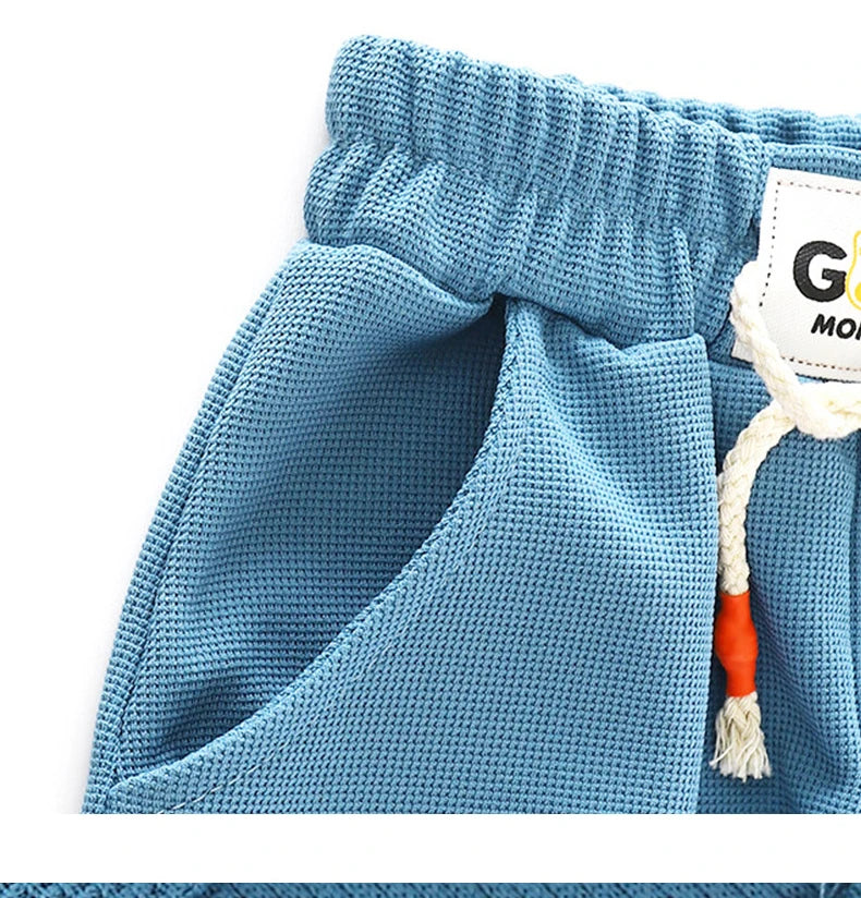 New Summer Boys Shorts Candy Color Beach Shorts for Kids Casual Elastic Waist Children Short Pants Sport Clothing Outwear