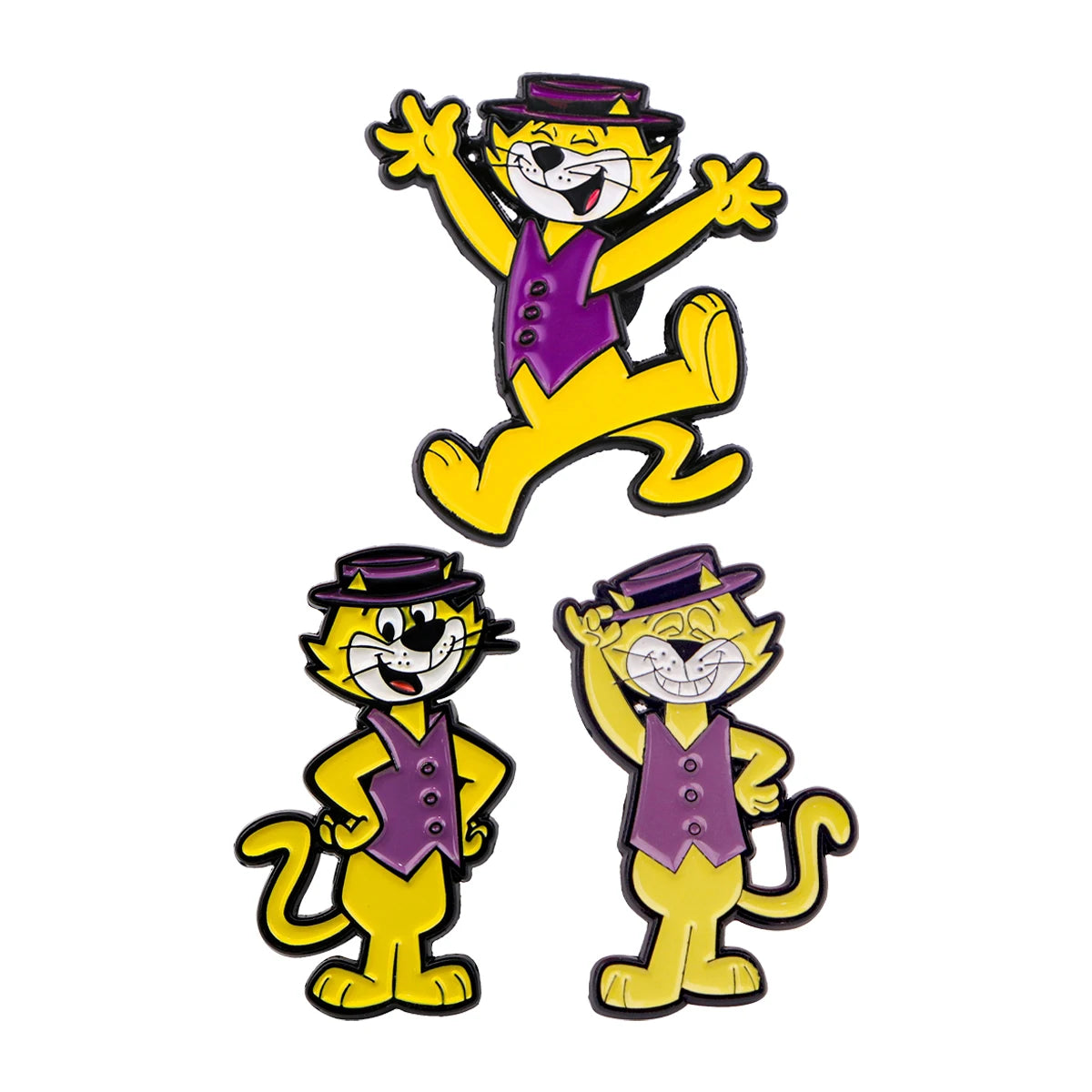 2-10pcs/set Funny Animals Series Enamel Pin Cartoon Cats Dogs Brooch Set Lapel Pins Badge on Backpack Clothing Accessories Gifts