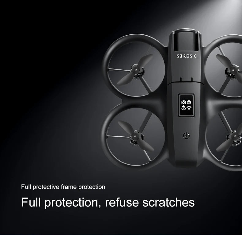 KBDFA D16 Mini Drone 8K Camera ESC Aerial Aircraft Air Pressure Fixed Height Pocket UFO Obstacle Remote Control Quadcopter