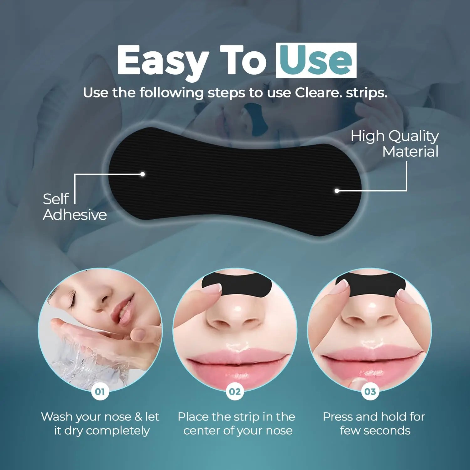 30/60/90Pcs Anti Snoring Nose Patch Set Extra Strength Nasal Strips Better Breathing Non-Invasive Easier Breath Sleep Aid Decive