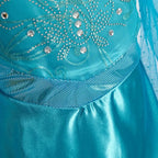 Halloween Elsa Dress for Girls Children Party Princess Costume Kids Disguise with Long Cloak Girl Snow Queen Carnival Clothes