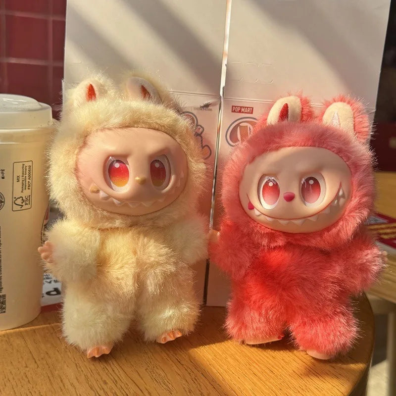 Bubble cloth vinyl blind box version 3.0 three-generation plush doll fashion tide play cute birthday gift pendant keychain.