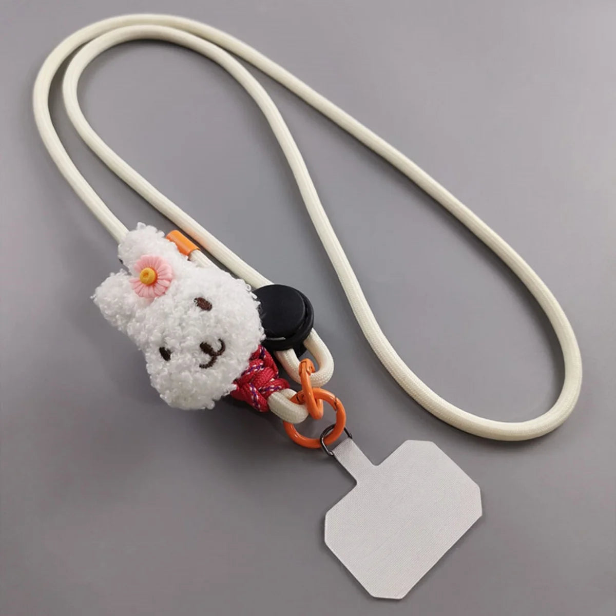 Cute Phone Lanyard Diameter Outdoor Universal Case Acrylic Crossbody Shoulder Card Neck Cord Clip Hang Anti-lost Wrist Strap