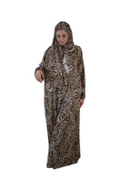 Eid Muslim Women Prayer Dresses Scarf Abayas Leopard Print Long Robe Ramadan Morocco Dubai Kaftan Islam Saudi Vestidos Jalabiya