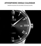 RUIGE Fashion Men's Watch Roman Scale Minimalist Men's Famous Watch Night Glow Waterproof Trendy Watch