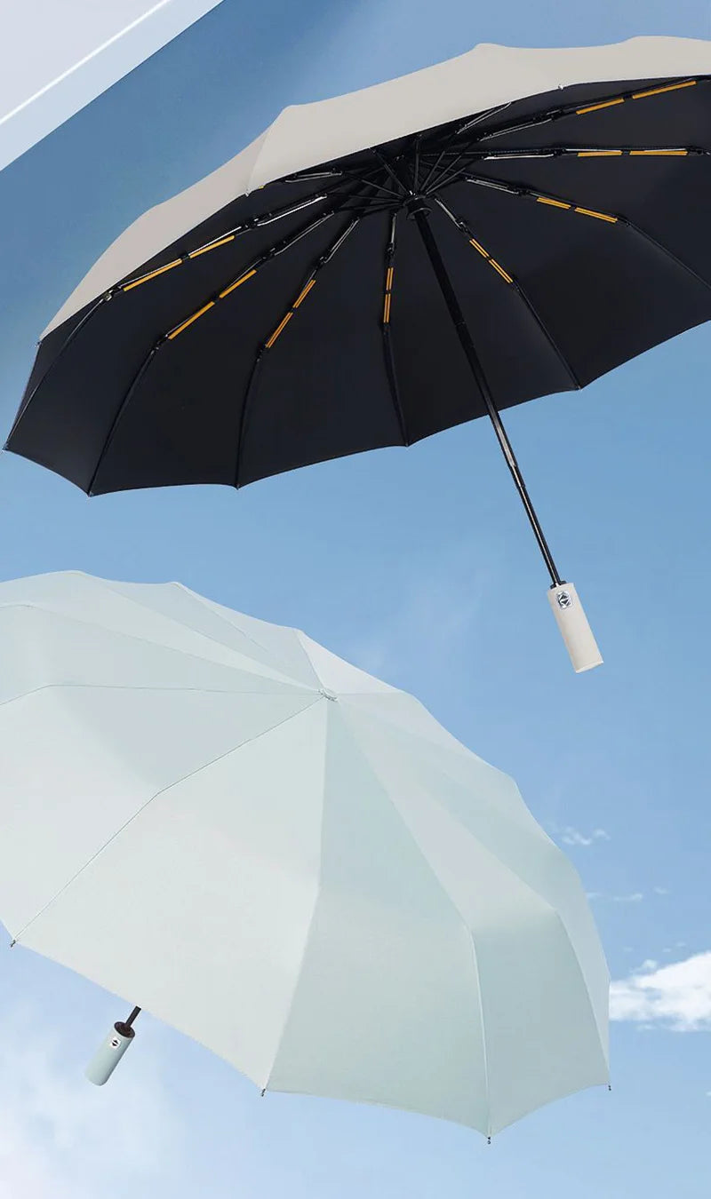 Xiaomi Automatic Umbrella 24 Bone Solid Color Automatic Umbrella Light Collapsible Large Size Outdoor Sunshade Uv Protection